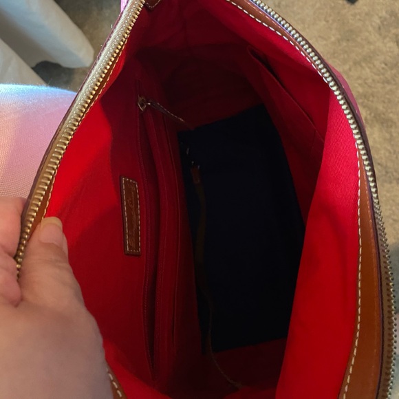 Dooney & Bourke new leather pink raspberry colored bag with registration card. - Picture 2 of 5